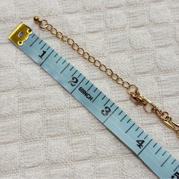 NEW Gold Tone Charm Necklace with Sun Medallion, Pearl & Turquoise Blue Accents - Picture 9 of 9